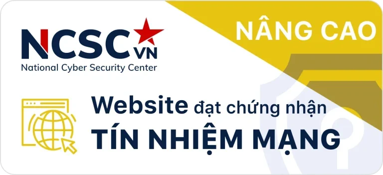 website đạt chứng nhận tín nhiệm