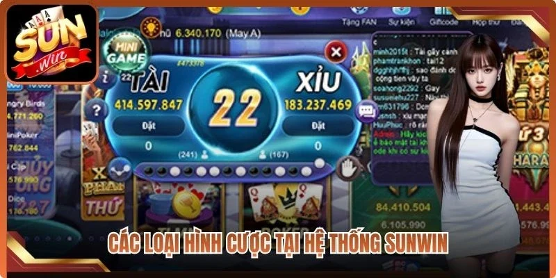 Các loại hình cược tại hệ thống Sunwin